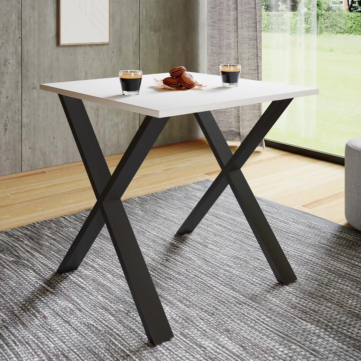 Image du produit VCM Table de salle à manger premium Table de salle à manger en bois "Xona X (80 x 80 x 76 cm)