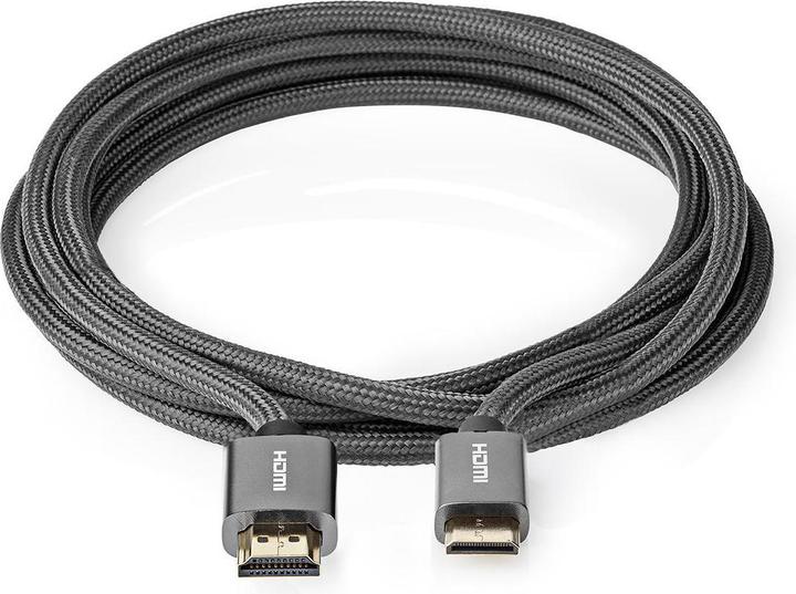 Actual product image Nedis High Speed??HDMI T Cable with Ethernet HDMIT Male HDMIT Mini Male 4K@60Hz 18 Gbps 2.00 m (2 m, HDMI)