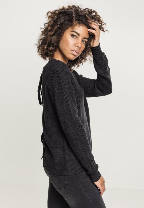 Actual product image Urban Classics Ladies Back Lace Up Sweater (M)
