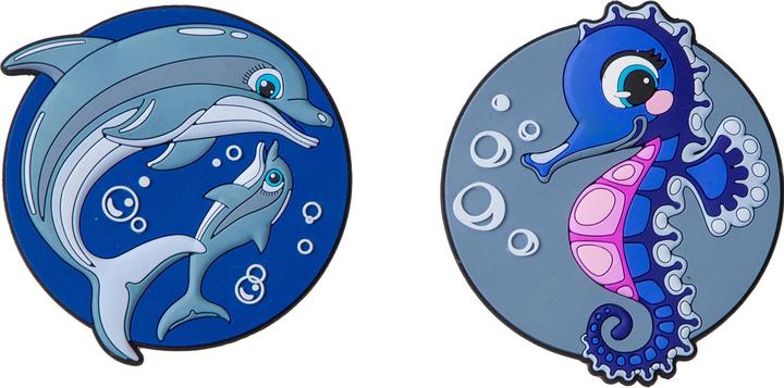 Schneiders Badges Seahorse + Dophins 2 Stück (Tasche)