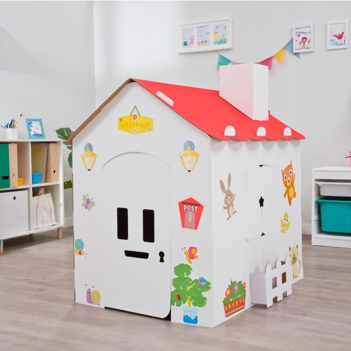 Immagine prodotto Feber Grande casa da colorare in cartone + adesivi