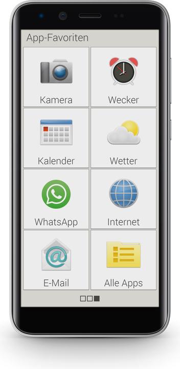 Produktbild Emporia Smart3 Mini (16 GB, Schwarz, 5", Single SIM, 8 Mpx, 4G)