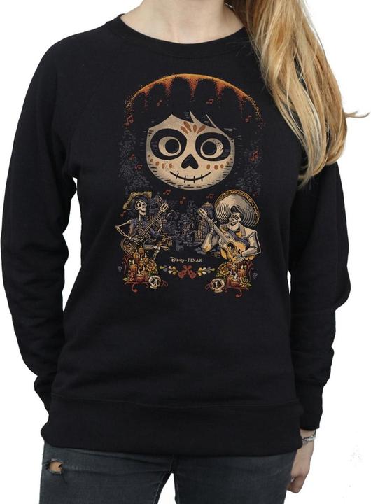 Actual product image Disney Womens/Ladies Coco Miguel Face Poster Sweatshirt (XXL)