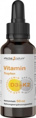 Produktbild Effective Nature Vitamin D3 K2 (1 Stück, Tropfen)