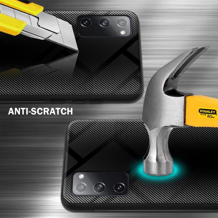 Produktbild Cadorabo TPU Gestreiftes Glas Cover (Samsung Galaxy S20 FE)