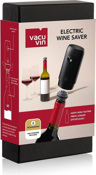 Produktbild Vacu Vin Vacuvin Weinpumpe Elektrische Vakuumpumpe Schwarz, Detailfarbe (Weinpumpe)