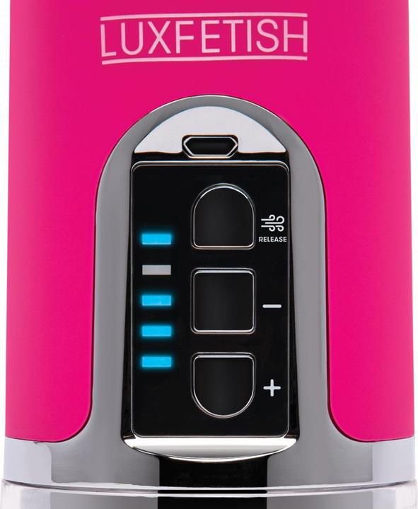 Actual product image Lux Fetish Rechargeable 4-function Auto Pussy Pump With Clit Clamp