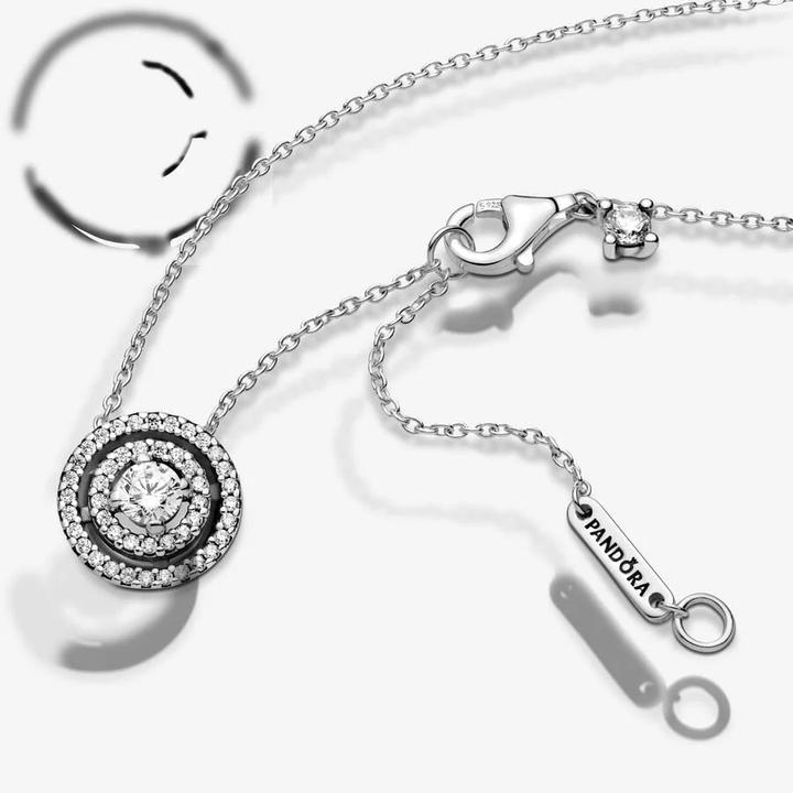 Immagine prodotto Pandora Collana scintillante a doppio anello (Argento 925, 45 cm)