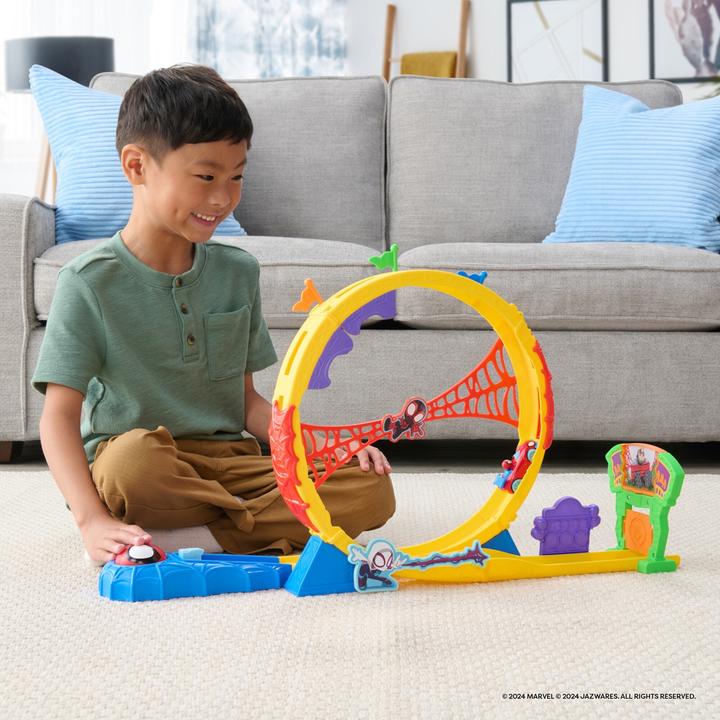Immagine prodotto Spiderman Pista da corsa ad anello Spidey da 61 cm con esclusivo veicolo in diecast
