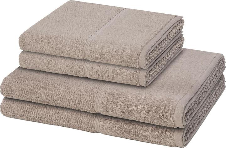 Produktbild Möve 4er Pack Pearl 2 X Handtuch 2 X Duschtuch im Set (67 x 140 cm, 50 x 100 cm)