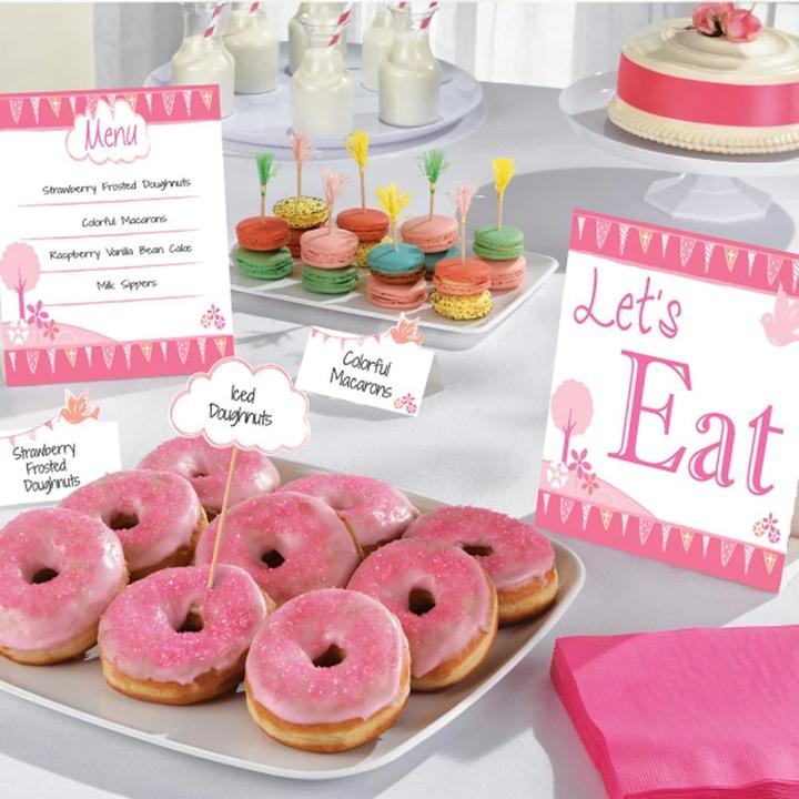 Actual product image Amscan Let's Eat Buffet Decorations Set (6 x)
