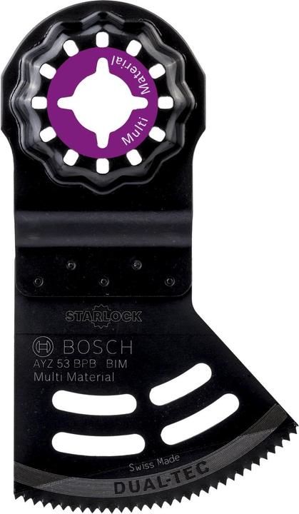 Bosch Professional Zubehör BIM Plunge cut saw blade Dual-Tec AYZ 53 BPB Multimaterial, 40 x 53 mm, pack of 10