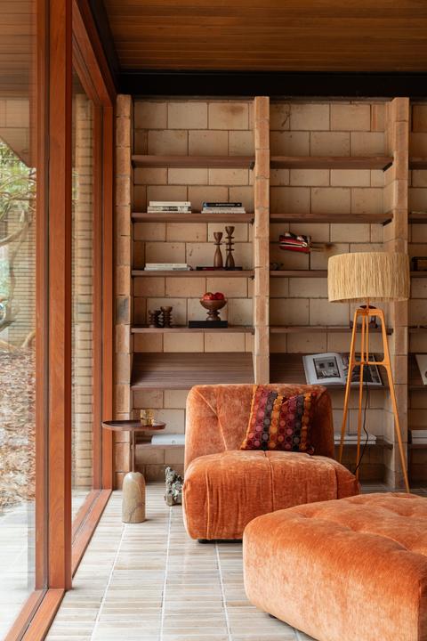 Produktbild Dutchbone Afra Floor Lamp Orange (E27)