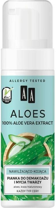 Oceanic Aa - Aloe 100% Aloe Vera Extract makeup remover and face wash foam 150ml (Make-up remover, 150 ml)