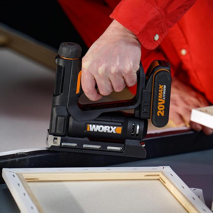 Actual product image Worx Cordless tacker WX 843.9, without battery and charger