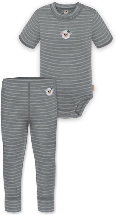 Actual product image Normani Baby merino short-sleeved body "Tihoi" and trousers "Tutira" - 9613 (56)