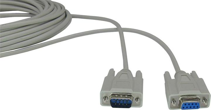 Produktbild RND Electronics Serielles Kabel D-SUB 9-Pin Stecker - D-SUB 9-Pin Buchse 10m Grau (10 m)