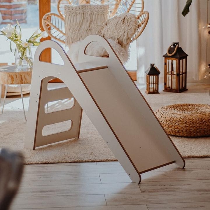 Actual product image Activity Board Waldorf Wooden Children's Slide - Scandi White