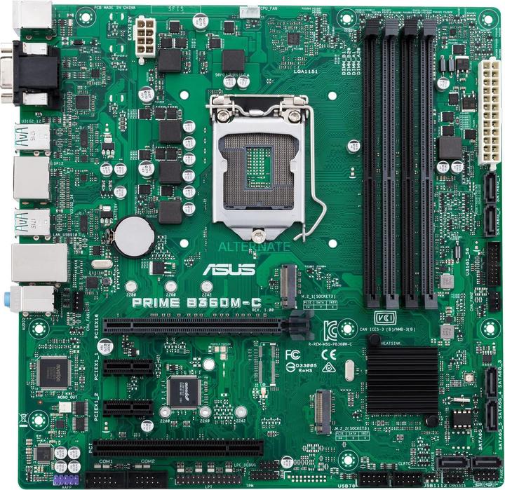 Produktbild ASUS PRIME B360M-C/CSM (LGA 1151, Intel B360, ATX)