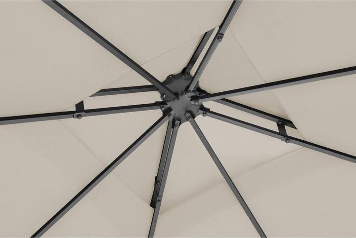 Actual product image Uniprodo Garden Pavilion - 3 x 3 m - 180 g/m² - cream (300 cm, 300 cm)
