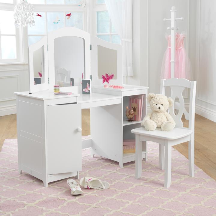 Produktbild KidKraft Frisiertisch und Stuhl Deluxe (Kindersitzgruppe)