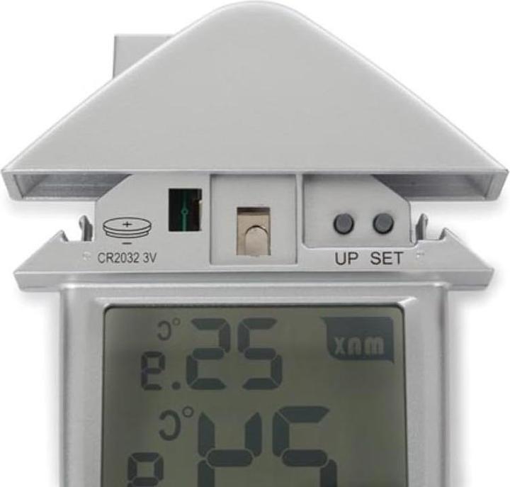 Produktbild Perel Transparentes Fenster-Thermometer Mit Anzeige Der Mindest- Und Höchsttemperatur