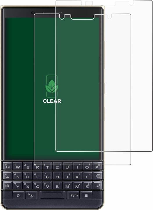 Productafbeelding ScreenLeaf Beschermfolie duurzame screenprotector screenprotector folie helder transparant (2 Stuk, Blackberry KEY2 LE)