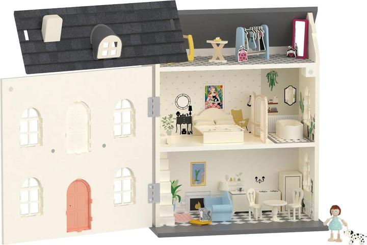 Produktbild Classic World Vintage-Puppenhaus aus Holz, 36-tlg.