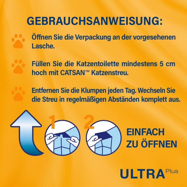 Produktbild Catsan Ultra Plus (Klumpend, Neutralisierend, Biologisch abbaubar, 10.30 kg)