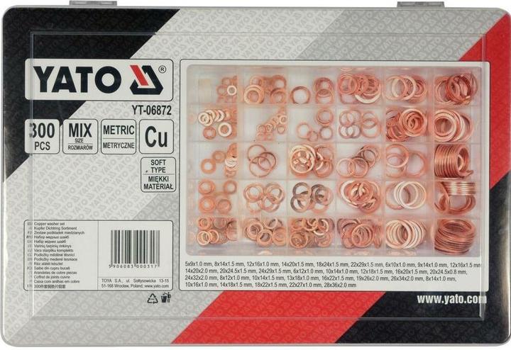 Produktbild Yato 301 Pcs Copper Sealing Rings