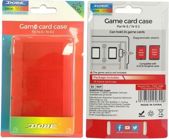 Immagine prodotto Dobe Nintendo Switch Game Card Case für bis zu 24 Nintendo Switch Spiele (Switch, Switch 2, Switch OLED, Switch Lite)