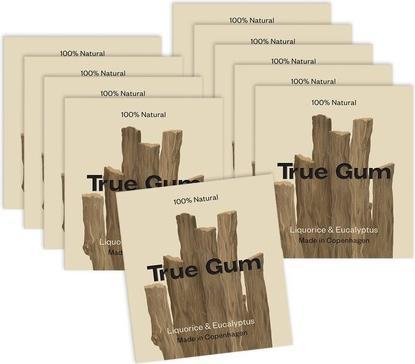 Produktbild True Gum Lakritze & Eukalyptus (1 Stk., 21 g)