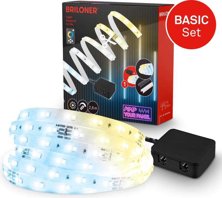 Actual product image Briloner Starter set CCT LED stripe 2.6m, 294xLED Starter (260 cm, Indoor)