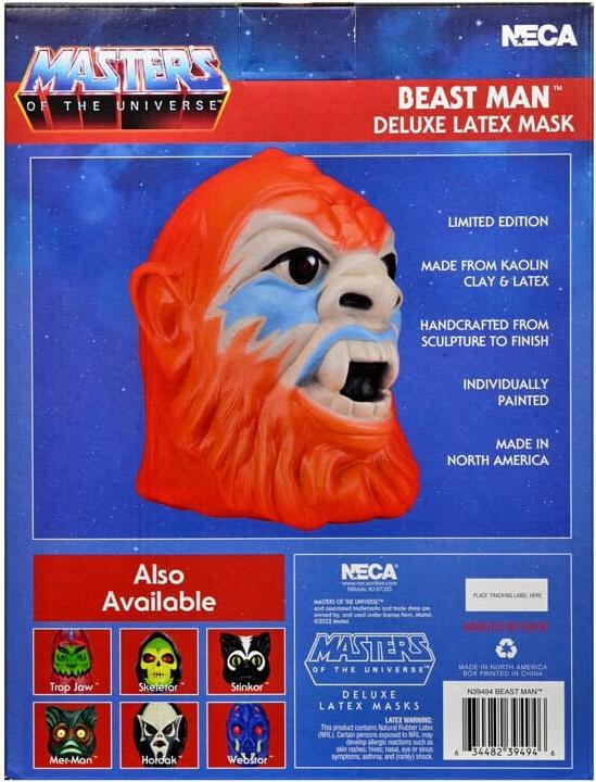 Produktbild Neca Masters of the Universe réplique masque en latex Deluxe de Beastman (Keine offizielle Schutzklasse, 1 x)