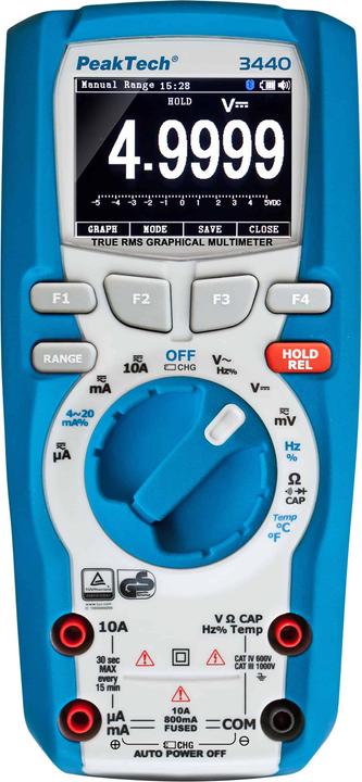 Peaktech P 3440 Grafisches Digitalmultimeter (CAT III 1000V, CAT IV 600V)