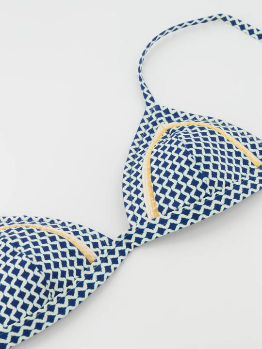 Immagine prodotto Watercult Top bikini "Nautic Call" blu/piccolo a fantasia (40)