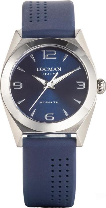 Actual product image Locman Italy Ladies' Watch Stealth Lady blue Ref. 0804 (Watch with gemstone, 33 mm)