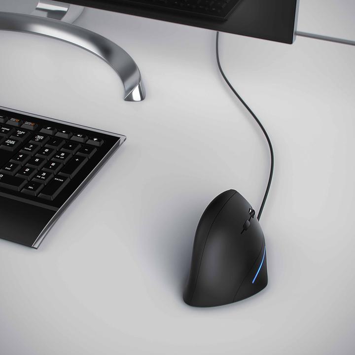 Image du produit CSL Souris USB verticale, filaire, souris verticale ergonomique pour la prévention du bras de (Filaire)