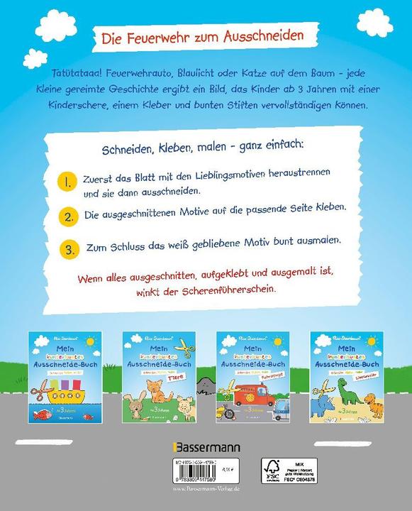 Energie-Label Mein kunterbuntes Ausschneidebuch - Feuerwehr Schneiden, k