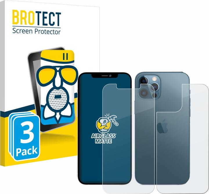 Image du produit BROTECT AirGlass Verre Mat (3 pièce(s), Apple iPhone 12 Pro Max)