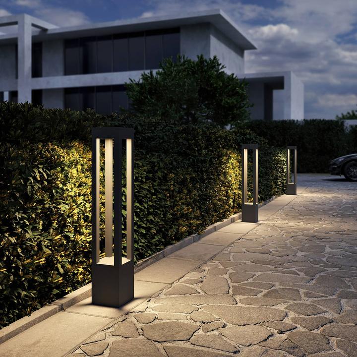 Actual product image Arcchio Lienna outdoor garden light H90 Dark Grey (850 lm, IP65)