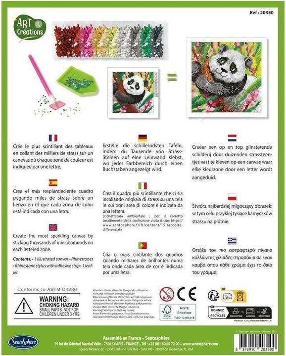 Actual product image Sentosphere Panda Diamond Screen