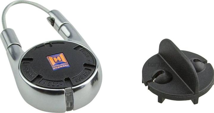 Produktbild Hörmann Handsender HSD2 868-BS chrom SW-Europa 2 Tasten mit Schlüsselring 436775 (Handsender)