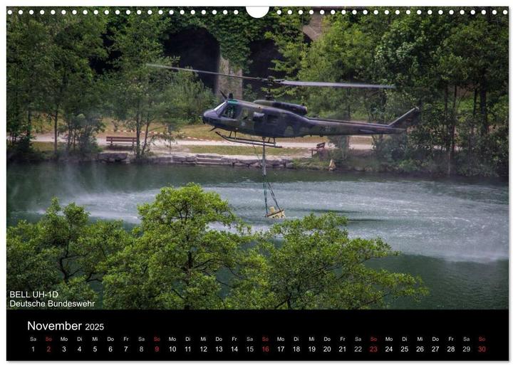Produktbild Hubschrauber im Einsatz (Wandkalender 2025 DIN A3 quer), Monatskalender (A3, Deutsch)