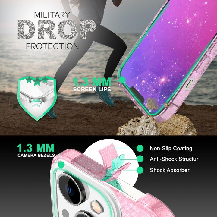 Immagine prodotto Nalia Copertina glitterata (Apple iPhone 14)