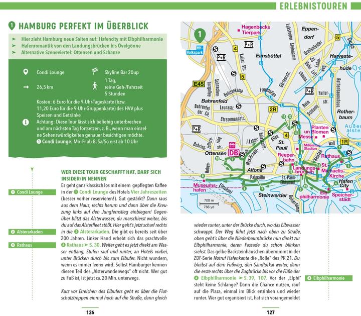 Actual product image Hamburg travel guide (German, Dorothea Heintze, 2023)