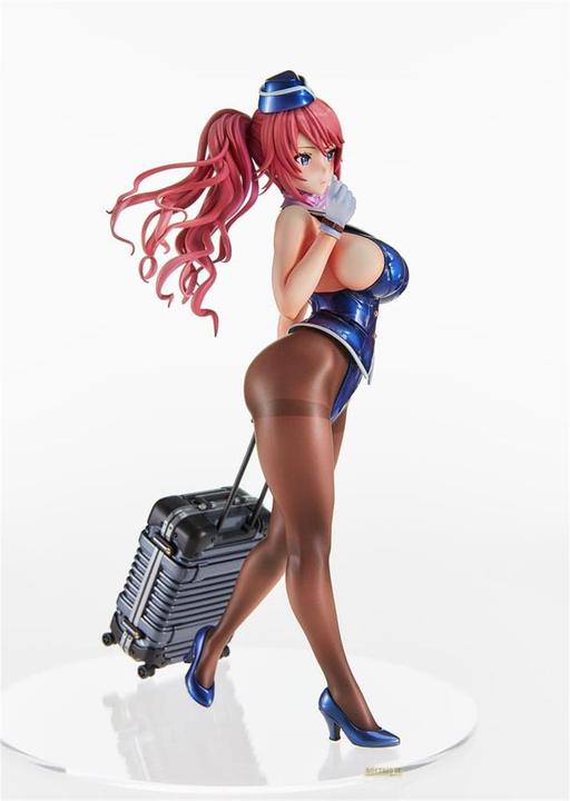 Actual product image Vertex Original Character PVC Statue Tight na Oshigoto Work 3: Cabin Attendant Aya Saionji Antenna Shop Lim