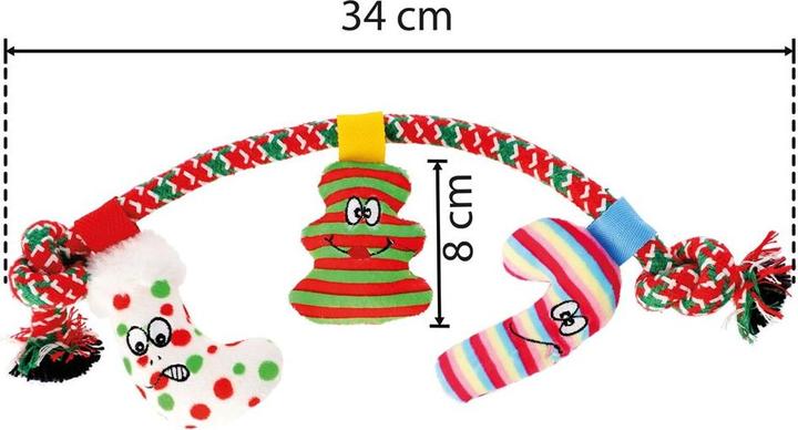 Actual product image Red Dingo DINGO Magic Moments - Dog toy - 34 cm