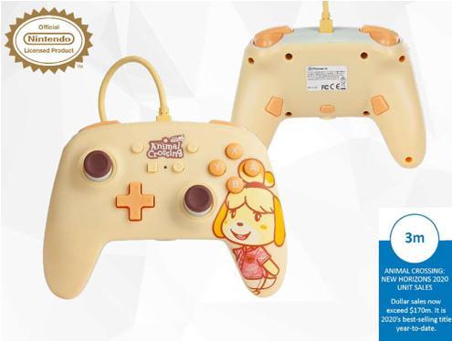 Produktbild PowerA Enhanced Wired Controller – Animal Crossing: Isabelle (Switch)