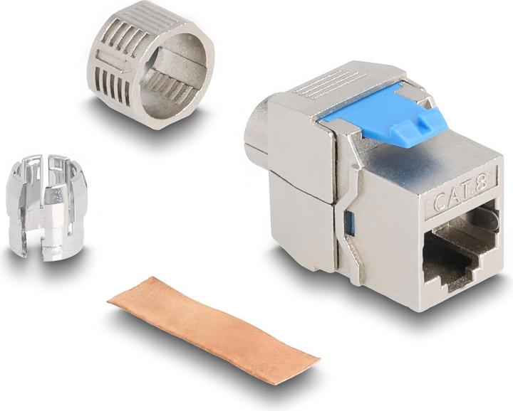 Produktbild Delock Keystone Modul RJ45 Buchse zu LSA Cat.8.1 werkzeugfrei (Keystone Modul)
